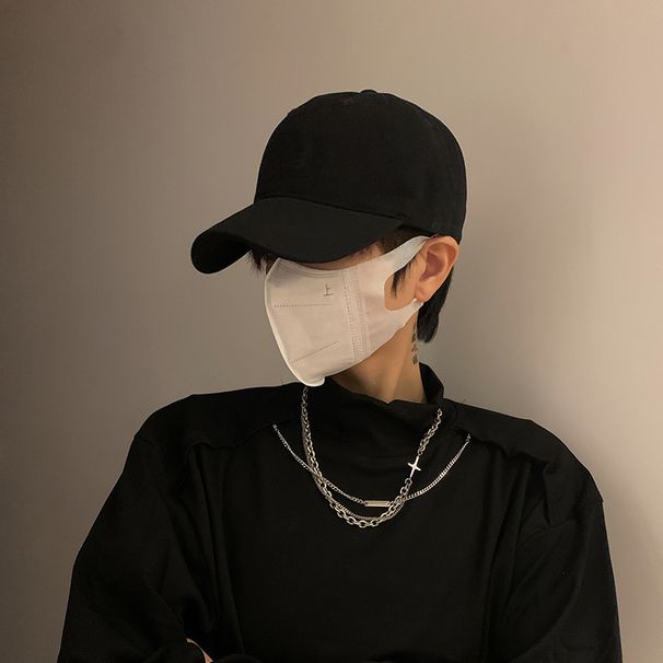 Big Head Cap Men's Black Baseball Cap Summer Casual Versatile Large Size Men's Style_voghion.com