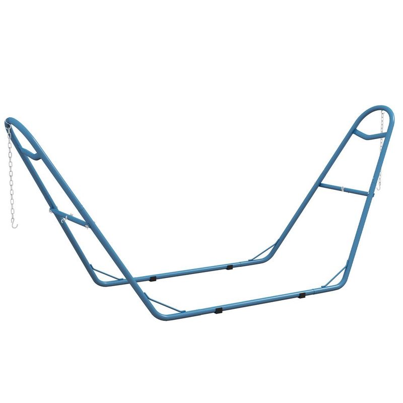 Mobile Hammock Base, Durable Metal Build, Climate Hardy, Supports Up To 550 Lbs, Sky Blue|_voghion.com