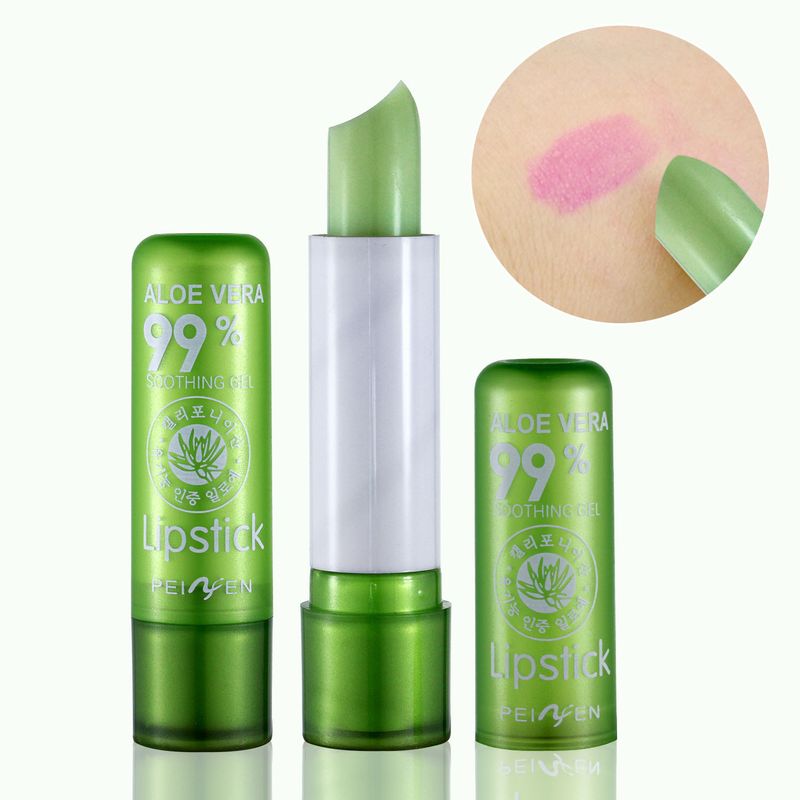 Lippenstift Penifen P3007 Aloe Vera Temperaturempfindlicher Farbwechsel-Lippenstift Lippenbalsam Feuchtigkeitsspendend Langanhaltend Wasserfest_voghion.com