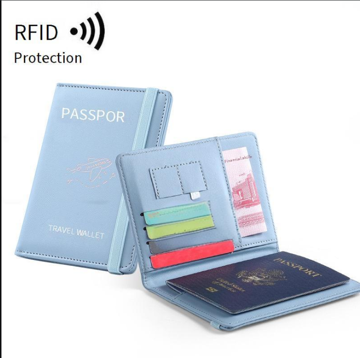 Coin Purses & Holders Spot Pu Leather Passport Bag Rfid Multi Card Slot Multi Function Passport Document Holder Passport Holder_voghion.com