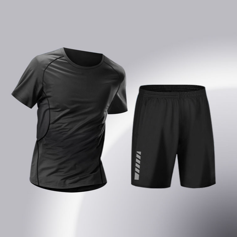 Roupas masculinas Terno esportivo masculino Calças justas de secagem rápida Alta elasticidade Corrida Treinamento Basquete Roupas Primavera e Outono Roupas de ciclismo_voghion.com