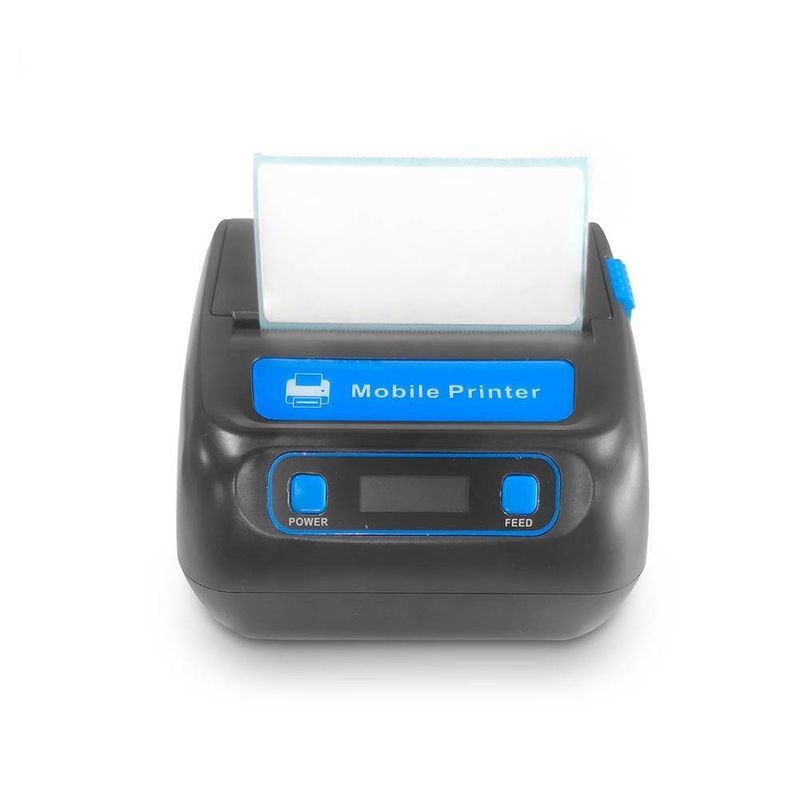Przenośna termiczna drukarka etykiet 80 mm do wysyłek i paragonów – mini drukarka Bluetooth – kompaktowa i akumulatorowa (MP-805)_voghion.com