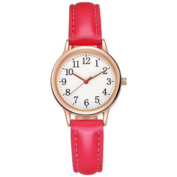Montres pour femmes Montre à quartz simple et tendance pour femmes Montre à ceinture pour filles Étudiantes Montre à ceinture compacte et étanche_voghion.com
