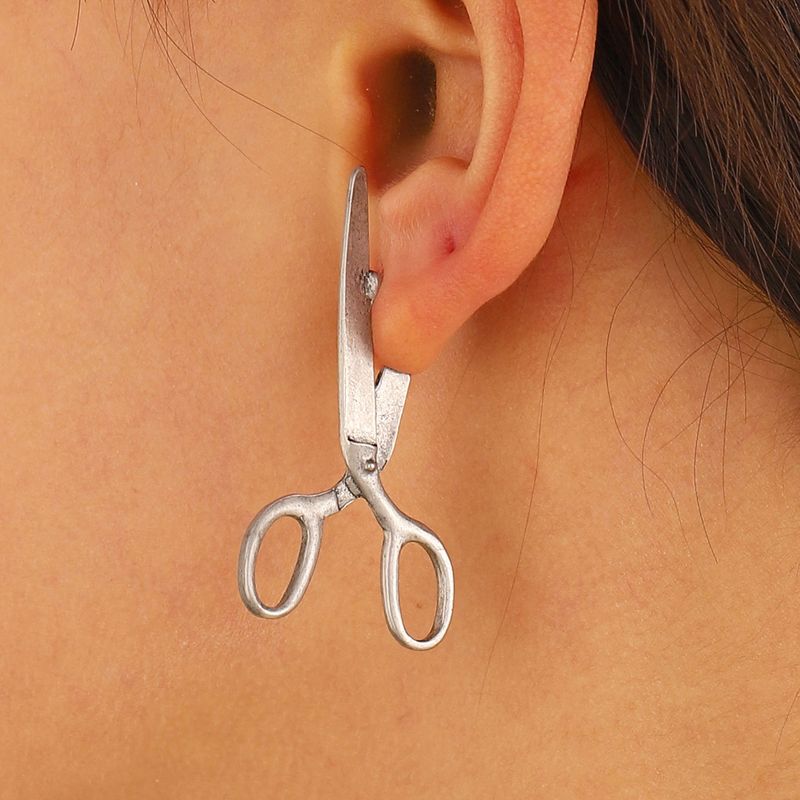 Colier cu pieptene și foarfece, design de personalitate de nișă, pandantiv cu diamant, lanț de claviculă, punk, creativ, pentru femei_voghion.com