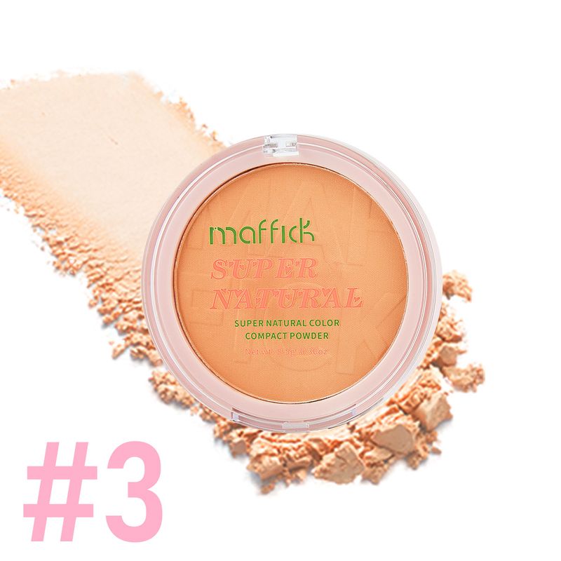 Puder MAFFICK Super Natural Compact Powder für langanhaltendes Make-up, verbessert den Teint, unsichtbare Poren und entfernt kein Make-up_voghion.com