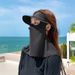 Sun Ice Silk Mask Breathable Sunshade Full UV Protection Gini Summer Cycling Face Cover Driving_voghion.com