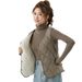 Women's Clothing Shanxuan Autumn Winter Short Fleece-Lined Inner Liner Warm Home Comfortable Simple Women's Vest 8021_voghion.com