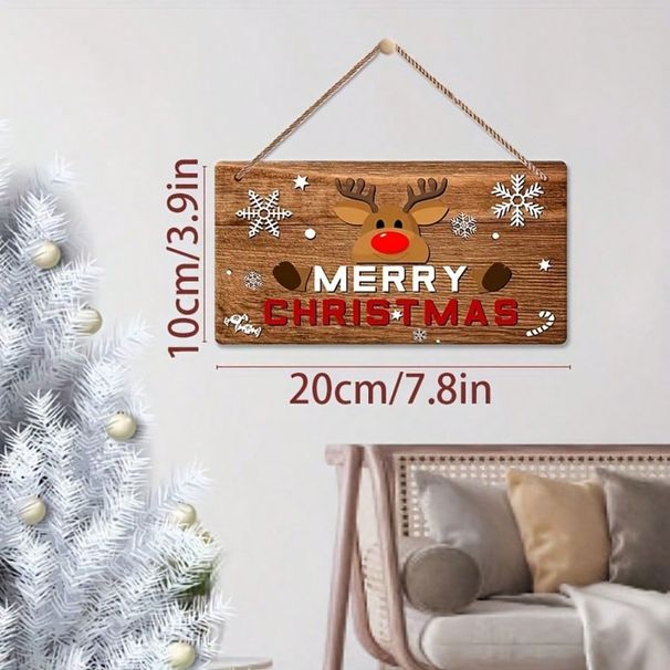 Mutlu Noeller İşareti - Ev ve Dış Mekan Kullanımı İçin Tatil Duvar Dekoru, Yatak Odası ve Çiftlik Evi Noel Dekorasyonu İçin Uygundur Ev Dekorasyonu Noel Süslemeleri_voghion.com