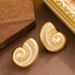 Modische Conch-Perle für Frauen mit einem Sinn für Luxus, leichtem Luxustemperament, echter Goldfarbe_voghion.com