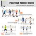 VEVOR Badminton Net, Height Adjustable Volleyball Net, 14ft Wide Foldable Pickleball Net, Portable Easy Setup Tennis Net Set With Poles, Stand And Carry Bag, For Kids Backyard Game Indoor Outdoor Use_voghion.com