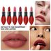 Velvet Lipstick Set - 6 Long-Lasting Matte Colors, Waterproof & Transfer-Proof, Lip-Shaped Bullet For Precise Application_voghion.com