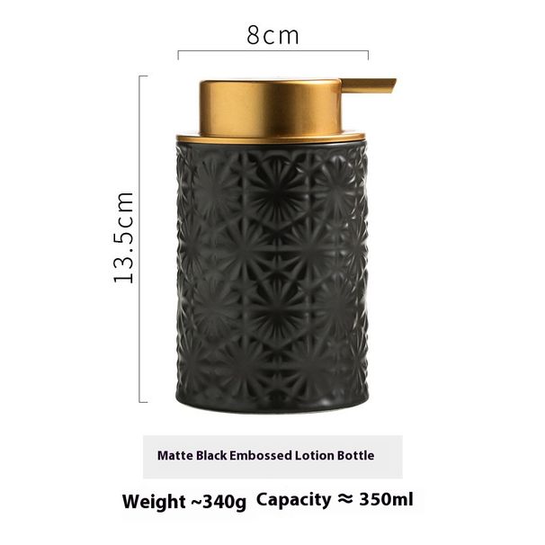 Ceramic Foam & Lotion Dispenser Bottle – 340ml Refillable Hand Soap, Shampoo & Body Wash Pump Bottle (Corporate Gifting & Retail Use)_voghion.com