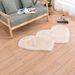 Double Heart Plush Rug – Modern Faux Wool Floor Mat For Living Room & Bedroom (Hand Washable, Non-Slip, 16 Colors Minimalist Decor, Soft & Cozy)_voghion.com