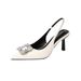 Women’s Shoes Rhinestone Pointed Toe High Heeled Shoes Fairy Shoes New Temperament Stilettos Party Shoes_voghion.com