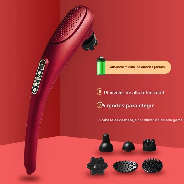 Elektrisches Haarmassagegerät, Halswirbel, Taille, Rücken, Handvibrationsinstrument für die Körperbeziehung, Baumwolle und_voghion.com