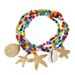 Böhmisches Urlaubs-Stil Seestern Muschel Bunte Rocailles Perlen Armband Sommer Strand Schmuck Set für Frauen_voghion.com