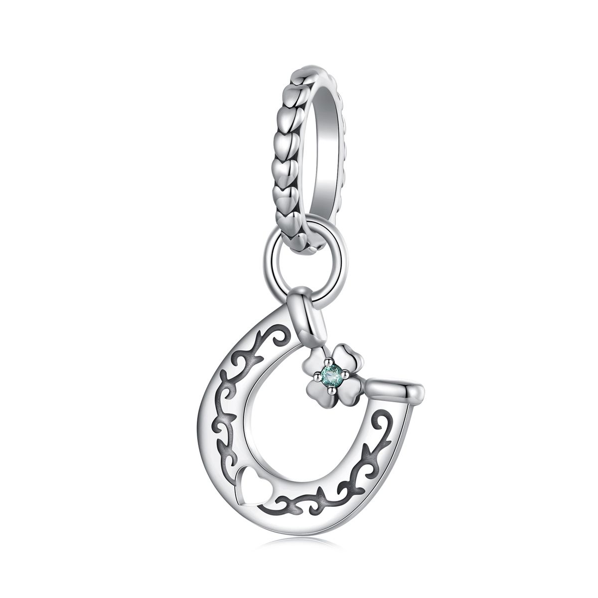Hufeisen-Anhänger Charm Sterling Silber Charm_voghion.com