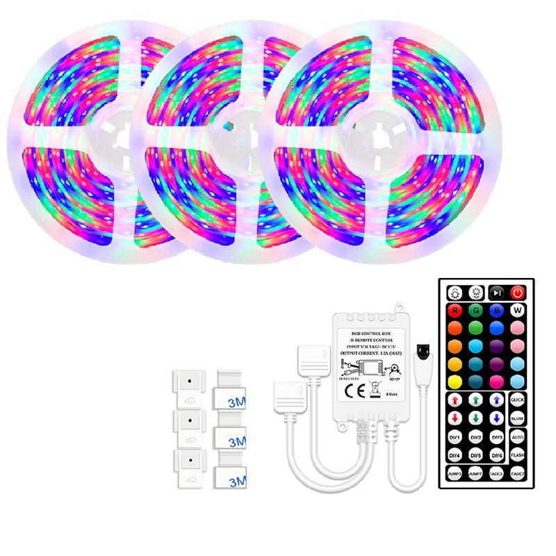 Led Non Bluetooth Light Strip 2835 Light Strip Set RGB Colorful Neon Light Strip 10M300 Lights_voghion.com