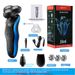 3-in-1 Electric Shaver For Men, Waterproof Rotary Shaver With 3D Floating Blades, USB Rechargeable, 60-Min Runtime, Ultra-Quiet Design_voghion.com