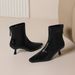 Cameido French Pointed Toe Slim Heels Women's Short Boots For Autumn_voghion.com