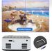 Projector with WiFi,1080P HD Projector,Mini Projector for Outdoor Movies,iOS & Android Smartphone for Home Entertainment_voghion.com