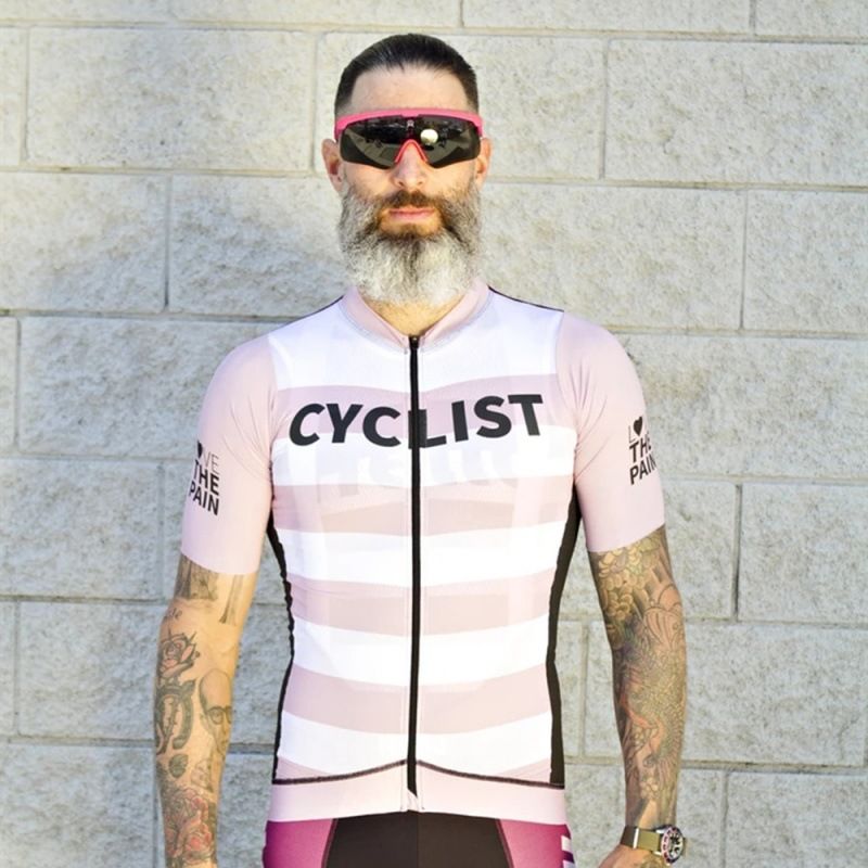 Love The Pain Short Top Men's Sweat-absorbing Breathable Quick Drying Cycling Suit_voghion.com