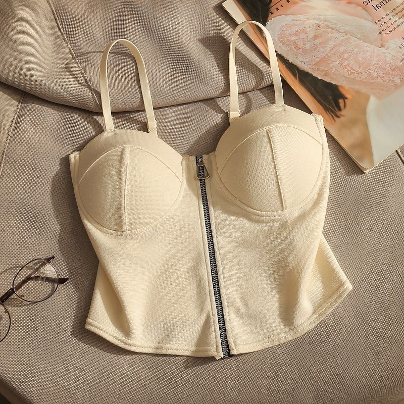 Reggiseno a canotta con cerniera anteriore francese Beauty Back per taglie piccole e esagerate_voghion.com