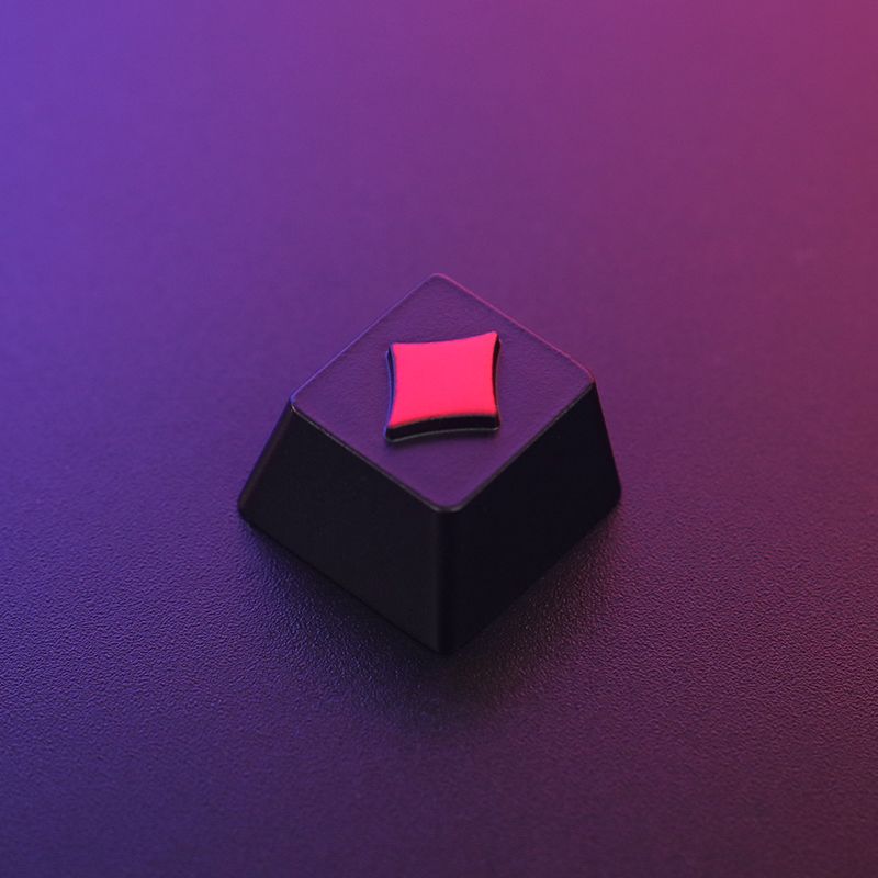 Key Stone Playing Cards Spade Heart Color Peripheral Nical Keyboard Zinc Aluminum Alloy Unique Keycap Button_voghion.com