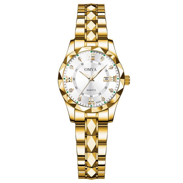 Damklocka Vattentät Kalender Lysande Quartzklocka_voghion.com