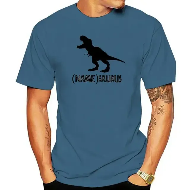 Dinosauruse kohandatud T-särk Sinu nimi Saurus T Rex Lahe särk meeste t-särk_voghion.com