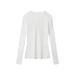 2025s HeyHenry 2025 Foam Printed Round Neck Slim Fit Long Sleeved T-shirt For Women's Spring And Summer Cover Up Top_voghion.com