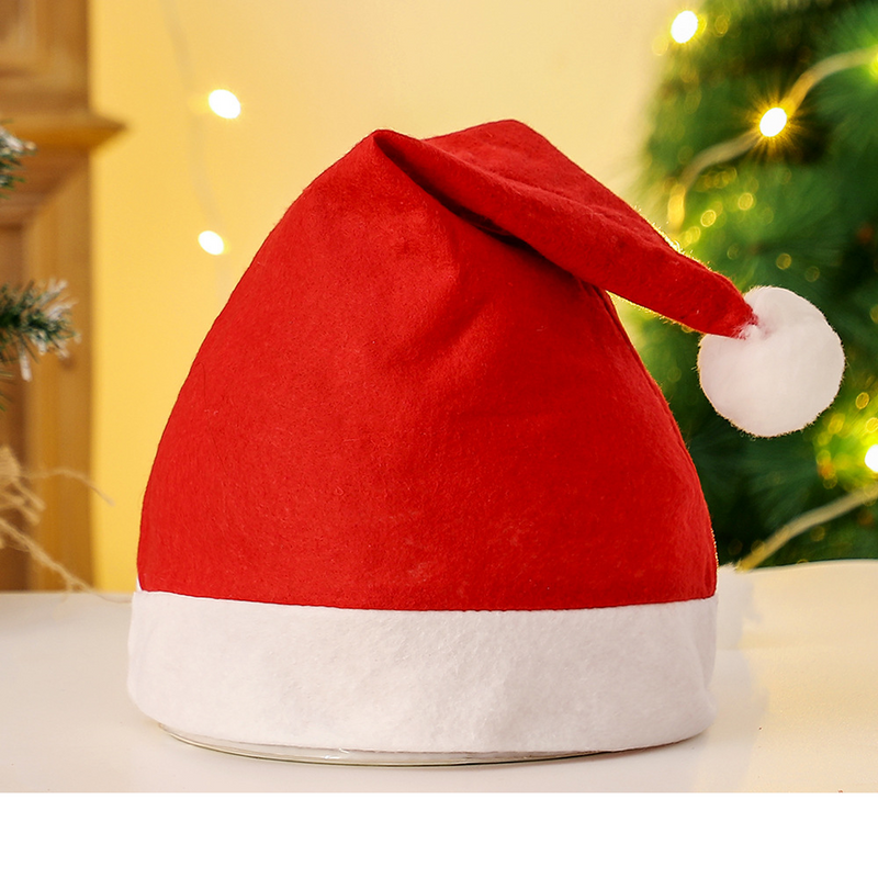Noel Noel Baba Şapkası Kardan Adam Çocuk Karikatür Noel Dekorasyonu Peluş Dokumasız Kumaş Yetişkin Boynuzları Yaşlı Adam Noel Malzemeleri_voghion.com