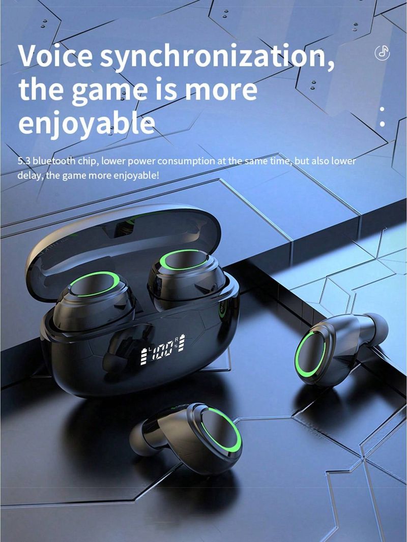 New K11 Bean Earbuds Bluetooth 5.3 Earphones TWS Mini In Ear HIFI Sound Quality Touch Control Wireless Long Range Headphones_voghion.com
