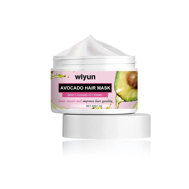 Maschera idratante all'avocado WIYUN. Idrata, leviga e ripara i capelli danneggiati. Maschera per capelli secchi e ribelli._voghion.com