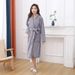Micro Fleece fürdőköpeny Plüss Long Spa Robe Nedvszívó fürdőköpeny_voghion.com