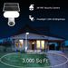 Caméra solaire sans fil pour éclairage de jardin extérieur, étanche et à haute luminosité_voghion.com