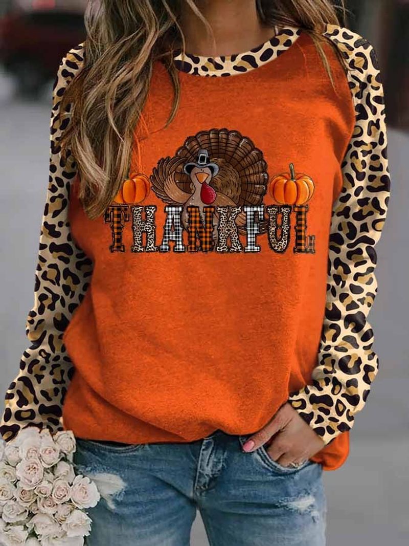 Women's Clothing autumn tops 3d digital printing pullover round neck 3d sweater long sleeves_voghion.com