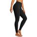 Women's Tight Pants With Zipper Pocket Riding Suit High Waist Tummy Control Half Silicone Equestrian_voghion.com