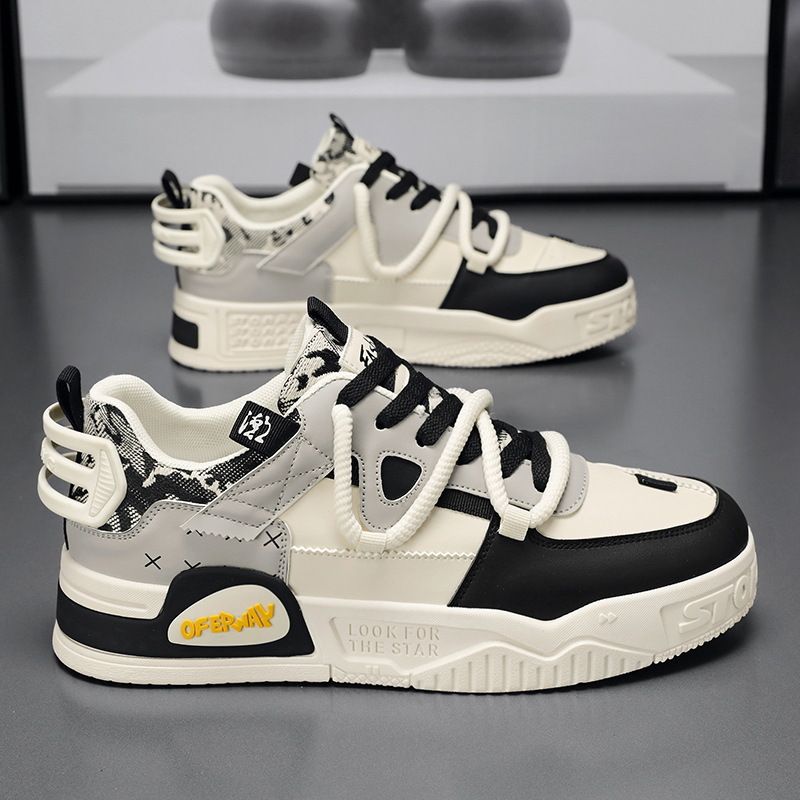 Men's Shoes Little White Shoes Men's Versatile Platform Sports Casual Shoes Board Shoes Trendy Shoes_voghion.com