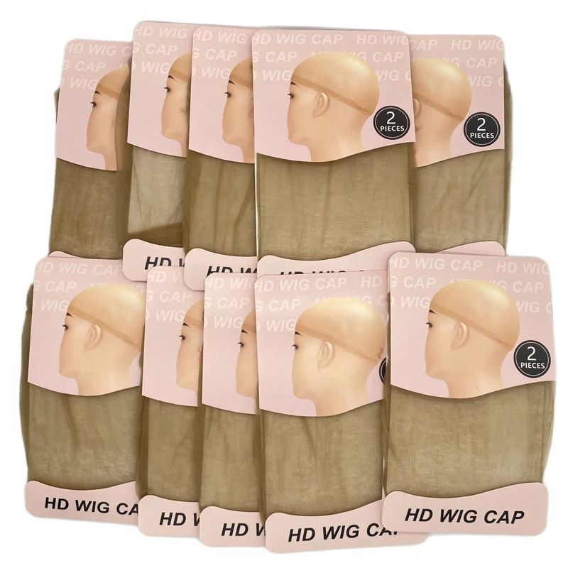 Capac perucă HD, ciorapi transparenți invizibili, capac plasă, ambalaj personalizat, sursă_voghion.com