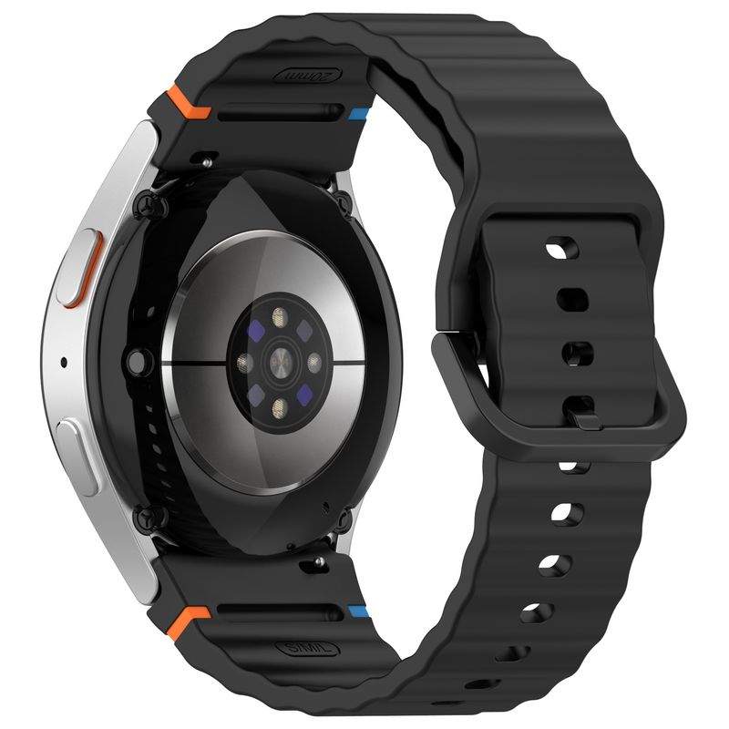 Originalus „Samsung Galaxy Watch 7 6 5 4 FE 44mm 40mm“ / „Pro 45mm“ / klasikinio stiliaus silikoninis sportinis dirželis „Galaxy Watch 7“_voghion.com