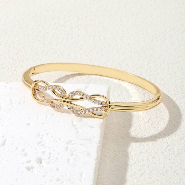 Leichtes Luxus-Knickarmband mit 8 Zeichen・Geometrisches Ketten-Diamantarmband・Blumen-Diamantkette・Mehrere Seriendesigns・Mehrere Stiloptionen_voghion.com