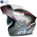 KQIBOO Motorradhelm mit Doppelvisier, hochklappbarer Integralhelm mit K5 Bluetooth, langer Akkulaufzeit, 3C-zertifiziert_voghion.com