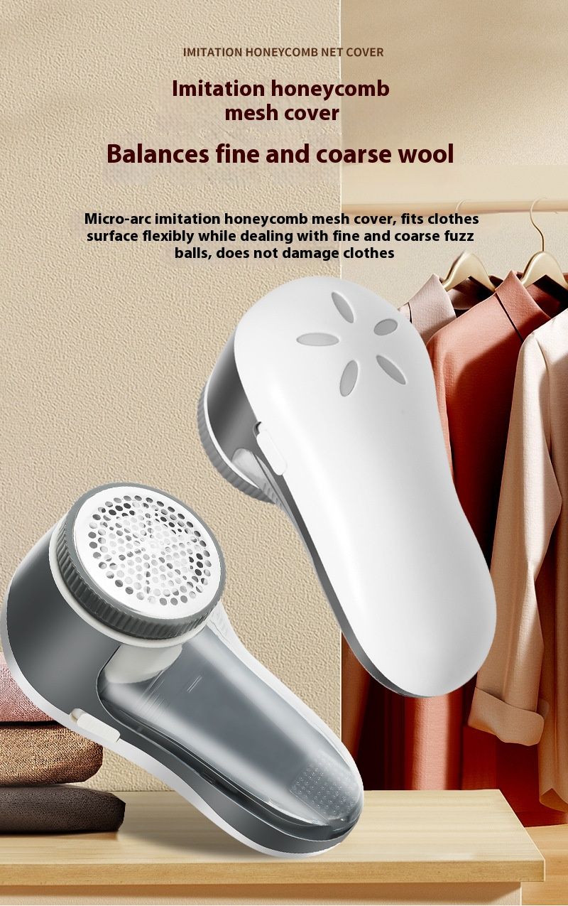 Fabric Shaver – Battery-Powered Lint Remover For Sweaters, Coats & Knitwear (Grey, ABS Material)_voghion.com