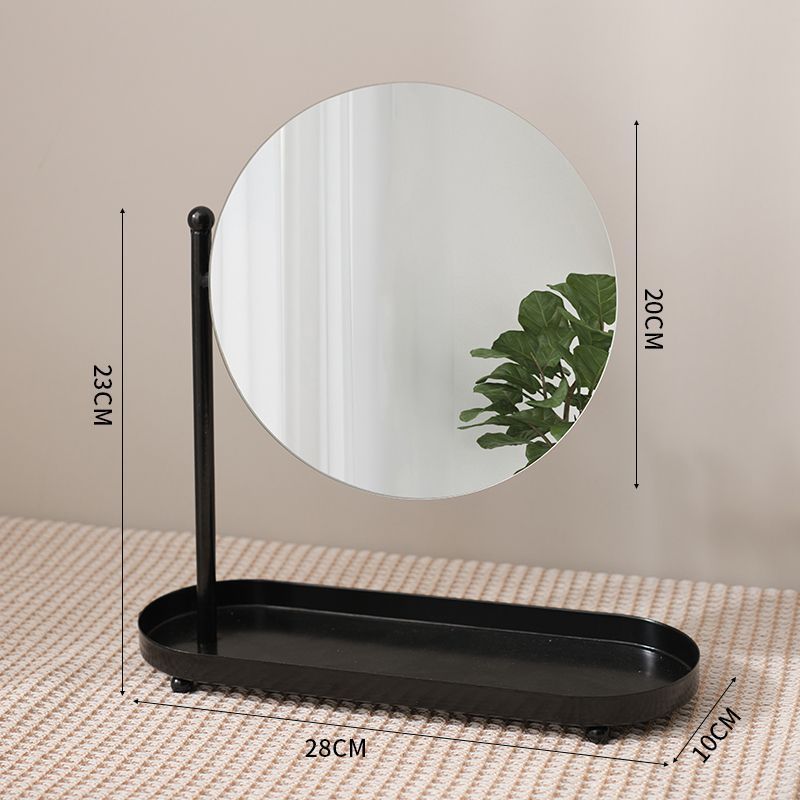 Classic Vanity Mirror With Decorative Frame – Elegant Wall/Tabletop Mirror For Bedroom, Bathroom & Living Room (Round/Oval/Square, Gold/Black/Silver)​_voghion.com