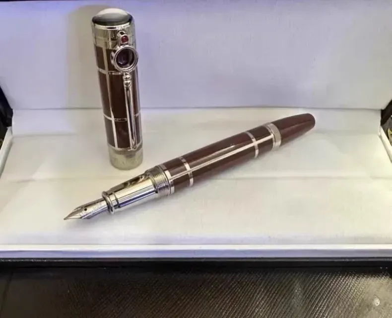 Penna a sfera a rullo / penna a sfera / penna stilografica / penna a sfera in resina nera e cristallo di lusso Monte all'ingrosso, regalo per ufficio e cancelleria_voghion.com