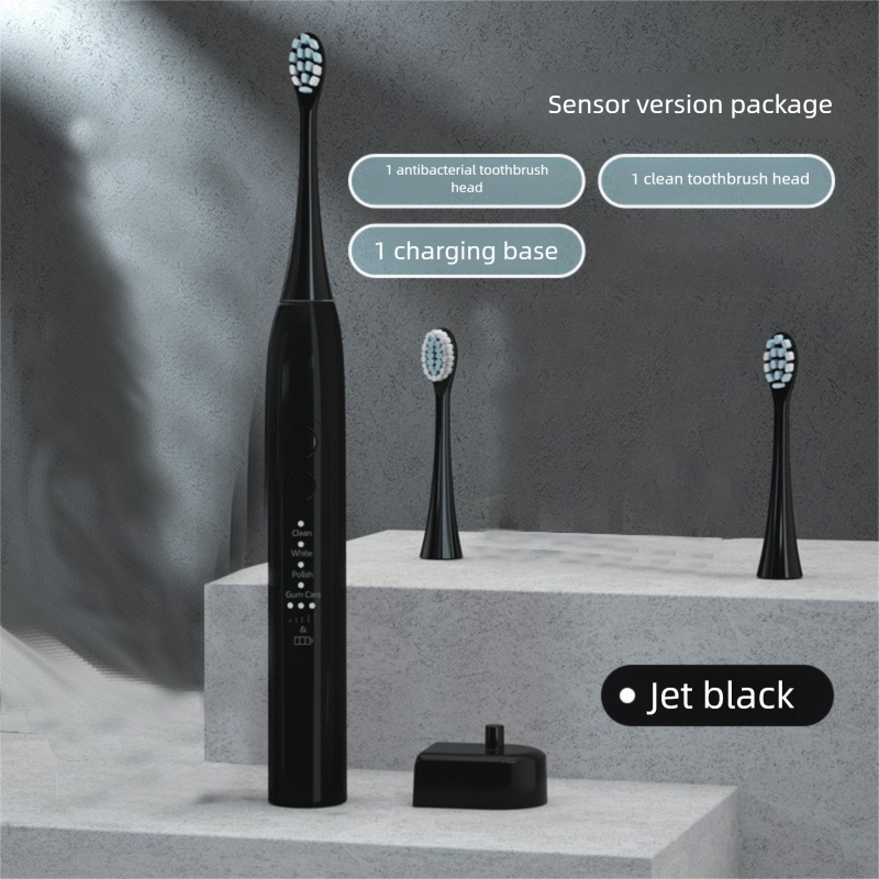 Ultrasonic Electric Toothbrush For Adults, Soft Bristles For Effective Plaque Removal, Portable Design For Home And Travel Use_voghion.com