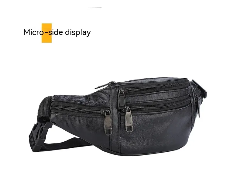 Nowy trend w modzie Wszechstronna i minimalistyczna męska torba na pas Biznesowa męska torba na klatkę piersiowa Wielowarstwowa sporty na świeżym powietrzu Wodoodporna torba rowerowa na telefon Męska_voghion.com