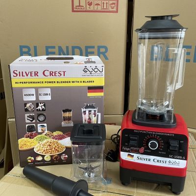 Blender High-Speed Mixer 2L Household TwoCup Double Cup Sier Crest English EurPlug Large Capacity_voghion.com