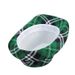Cappello a quadri verdi con trifoglio, cappello verde per il giorno di San Patrizio, cappello basco verde con quadri_voghion.com